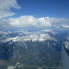 Flugwegposition um 14:39:40: Aufgenommen in der Nähe von Gemeinde Weißbach bei Lofer, 5093, Österreich in 3310 Meter